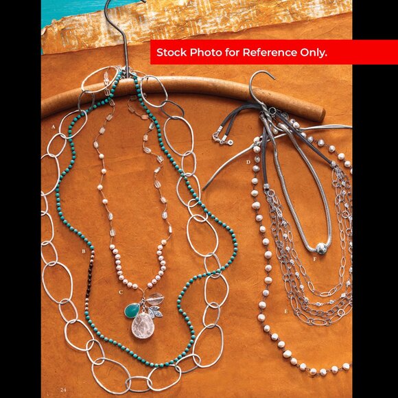 Silpada Oh-So-Pretty Pearl Quartzite Necklace N2108 with Box - Picture 5 of 5